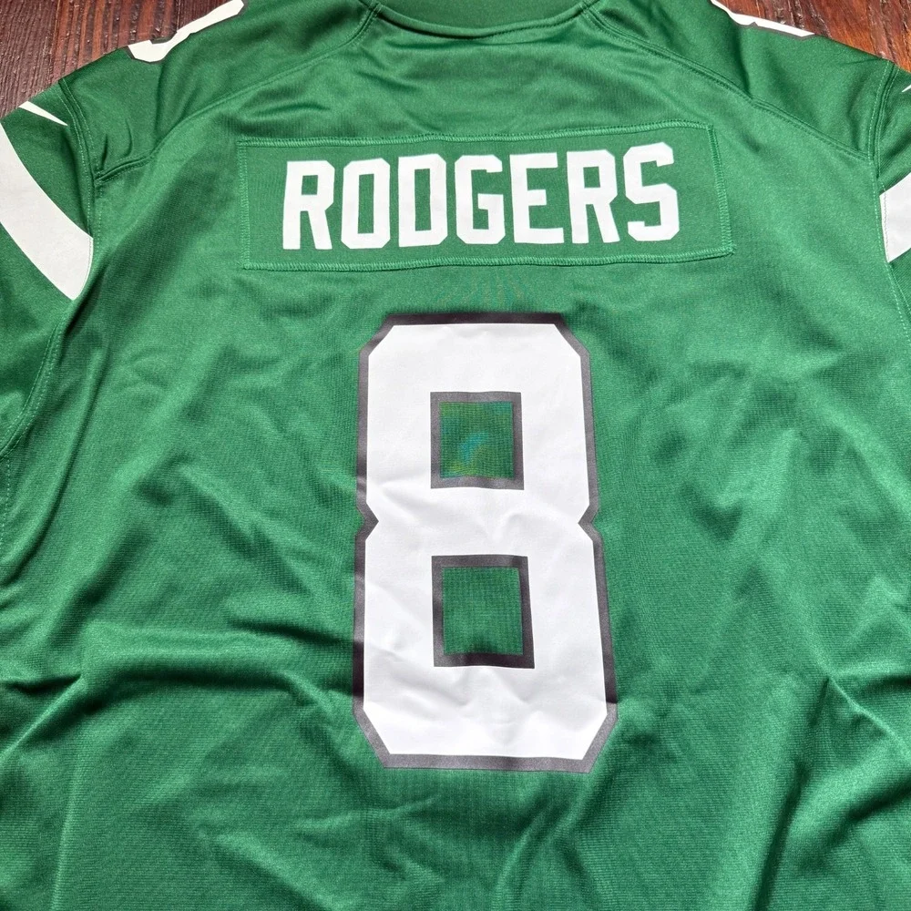 Nike New York Jets Aaron Rodgers Jersey Mens‎ Size 2XL Green NFL NWT